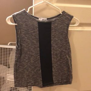 Black and grey grunge look tank top